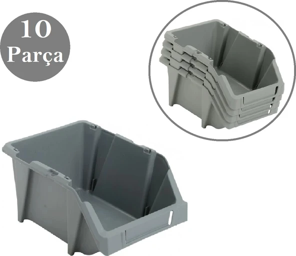 Venoa DG25 Depo Raf Düzenleyici Parça Saklama Avadanlık Kutusu 10 Parça 300X200X130 mm ürün görseli 1