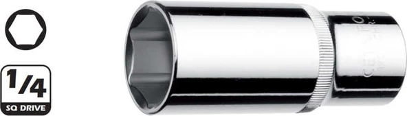 Ceta Form C04-H110 11 mm 1/4 Altı Köşe Derin Lokma Ceta ürün görseli 1