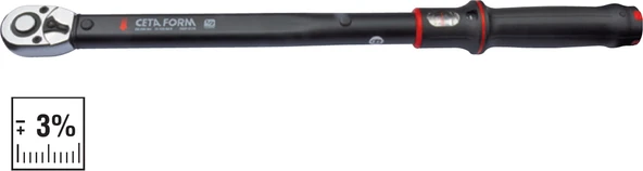 Ceta Form D02F-2110 20-100Nm 1/2" Exacto Tork Anahtarı (Pencere Göstergeli)-405Mm ürün görseli 1
