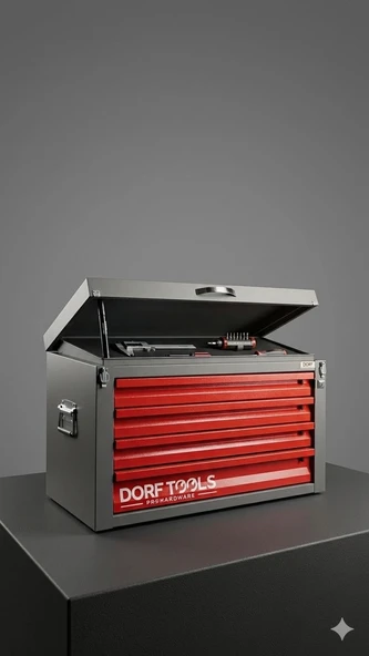 Dorf Tools Dorf 4 Çekmeceli Boş Takım Sandığı Mobil Araç Arkası Alet Seti ürün görseli 1