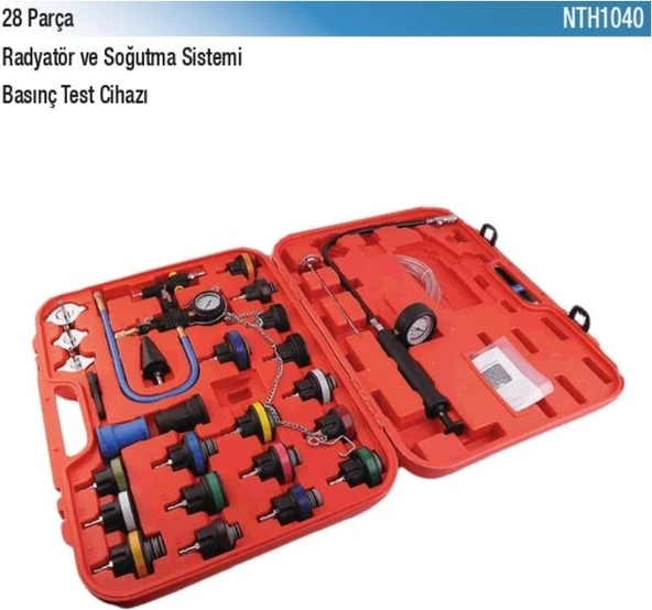 Nt Tools Radyatör ve Soğutma Sistemi Basınç Test Cihazı 28 Parça NTH1040 ürün görseli 1