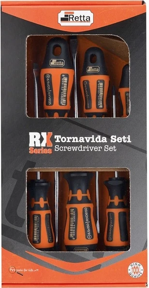 Retta RXS-6000 Tornavida Seti 6'lı Rx Serisi ürün görseli 1