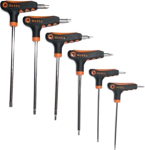 Retta RTA0603 T Saplı Deliksiz Torx Anahtar Takımı Retta ürün görseli 1