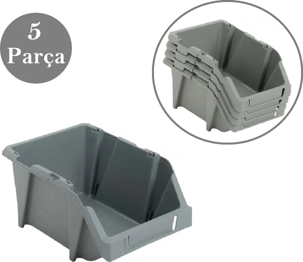 Venoa DG20 Depo Raf Düzenleyici Parça Saklama Avadanlık Kutusu 5 Parça 250X160X120 mm ürün görseli 1
