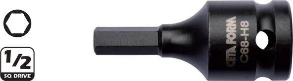 Ceta Form C68-H12 12Mm 1/2” Allen Uçlu Havalı Lokma Bits ürün görseli 1