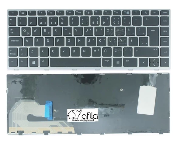 Hp EliteBook 840 G6 1Q5P8ES 1Q5P6ES Notebook Klavyesi, Laptop Tuş Takımı (Siyah TR) ürün görseli 1