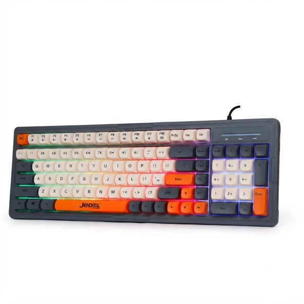 Jedel K30P USB Kablolu Aydınlatmalı Gaming Oyuncu ve Ofis Klavyesi Kompakt Tasarım ürün görseli 1