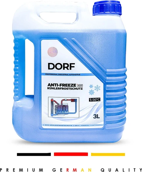 Dorf Mavi Antifriz Dört Mevsim Organik Üstün Koruma 3 Litre Üretim 09/2025 Üretimli Made in Germany ürün görseli 1