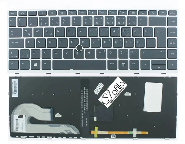 Hp 840 G6 7YK98ES 7YK98ES Notebook Klavyesi - Tuş Takımı (Siyah TR) ışıklı ürün görseli 1