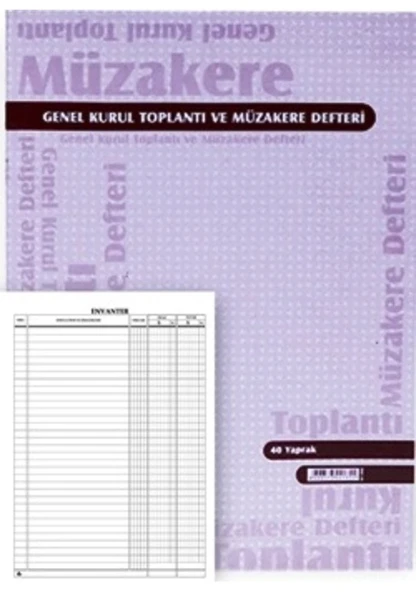 Genel Kurul Toplantı Ve Müzakere Def. 40 Yp 6 Adet ürün görseli 1