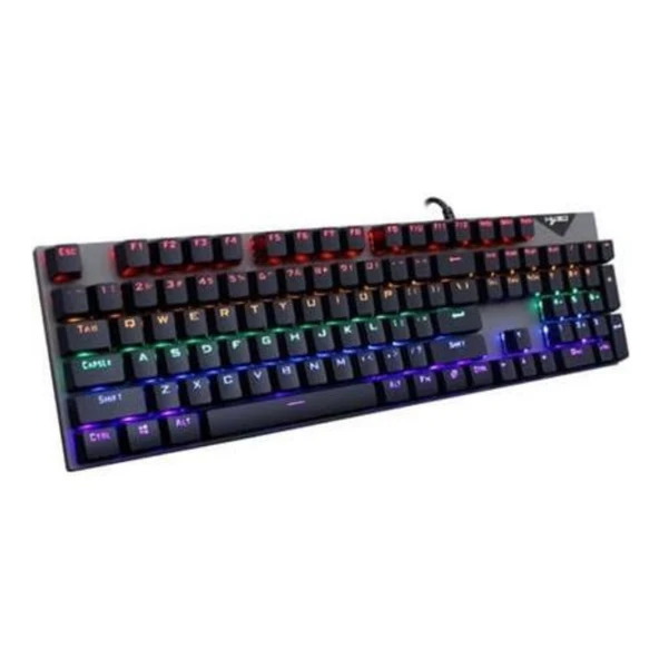 JEDEL-GAMİNG KL-138 Blue Switch Mekanik Rgb Efekli Işıklı Oyuncu Klavye Q Tr ürün görseli 1