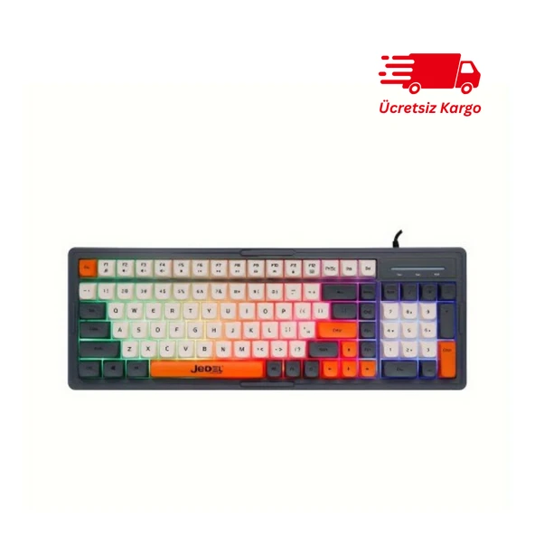 Jedel K30P USB Kablolu Aydınlatmalı Gaming Oyuncu ve Ofis Klavyesi Kompakt Tasarım ürün görseli 1