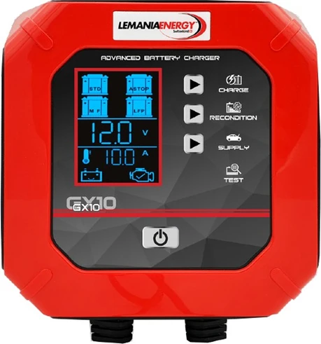 Lemania Energy Akıllı Akü Şarj Cihazı GX10 12V 10 Amper ürün görseli 1