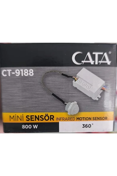 Mini Sensör 360 Derece Hareket Sensörü 800W Infrared Motion Sensor - Resim 3