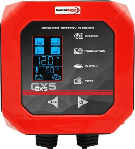 Lemania Energy Akıllı Akü Şarj Cihazı Gx5 12V 5 Amper ürün görseli 1