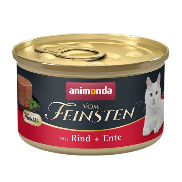 Vom Feinsten Sığırlı ve Ördekli Yetişkin Kedi Konservesi 85 GR ürün görseli 1
