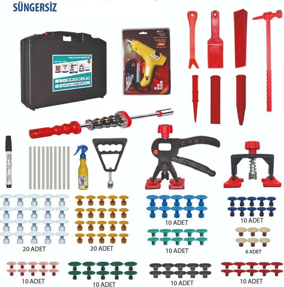 ByDENT Pdr Boyasız Göçük Düzeltme Çanta Set 140 Parça Süngersiz ürün görseli 1