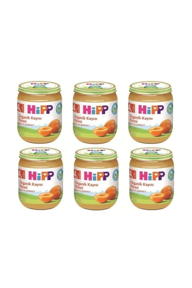 Hipp Organik Kavanoz Kayısı Püresi 125 gr - 6'lı Paket ürün görseli 1