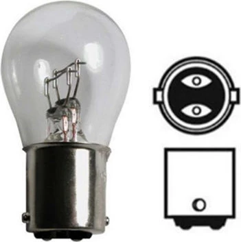 Zembil 12V P21/5W Çift Duy Düz Tırnak Standart Ampul BA15D (2 Adet) ürün görseli 1