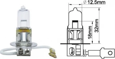 Blick Ampul, H3, 12V, 55W ürün görseli 1