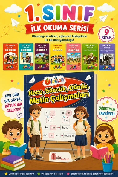 1. Sınıf Okuma Dizisi + Renkli Hece Kitabı ürün görseli 1