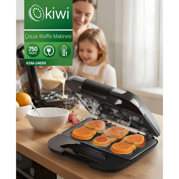 COCUK WAFFLE MAKINASI KSM 2405K KIWI ürün görseli 1