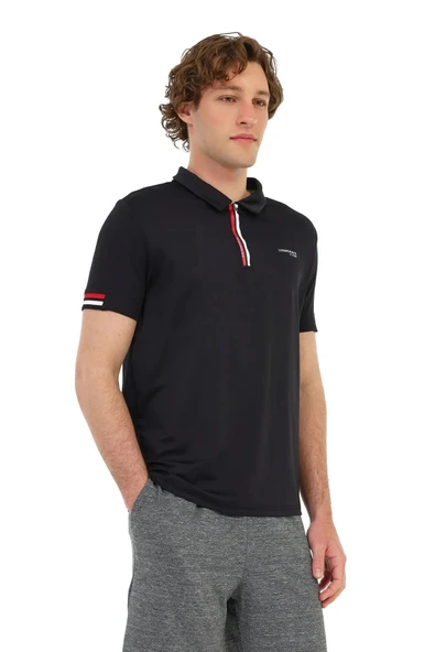 Lumberjack Renato 12itl1016 Yakali Erkek Tshirt - Siyah ürün görseli 1