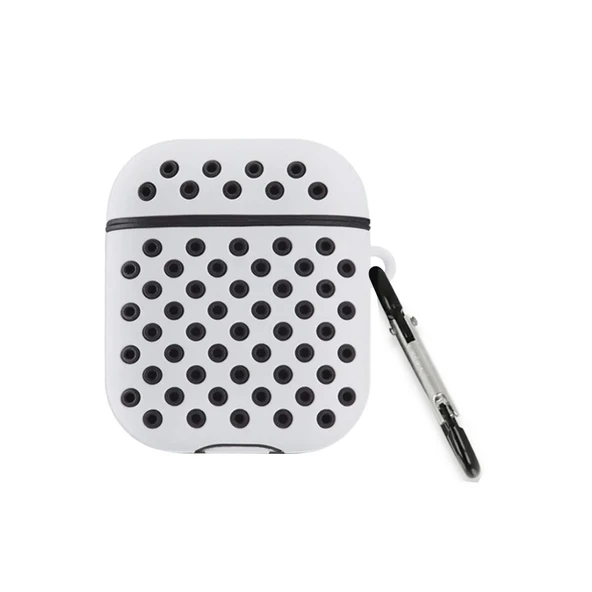Apple Airpods 3 (3.nesil) Spor Delikli Kılıf - Gri-siyah ürün görseli 1