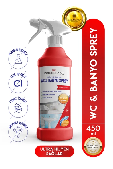 BioBellinda Ultra Konsantre Wc & Banyo Temizleyici Sprey 500 Ml. ürün görseli 1
