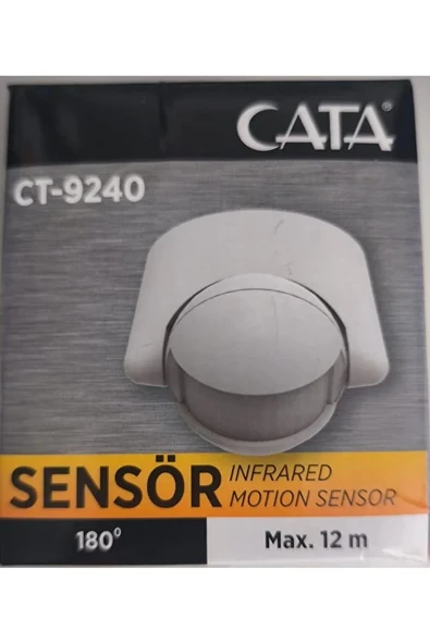 Hareket Sensörü 180 Derece Infrared Motion Sensor IP44 Max 12 Metre - Resim 2