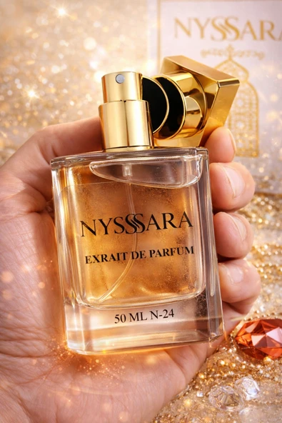 NYSSARA N-24 %35 ESANS BÜYÜLEYİCİ KALICILIK VE YAYILIM GARANTİLİ EXTRAİT DE UNİSEX PARFÜM 50 ML ürün görseli 1
