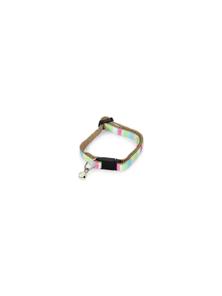 Beeztees Yavru Kedi Boyun Tasması, Zilli, Yeşil, 16-32cm ürün görseli 1