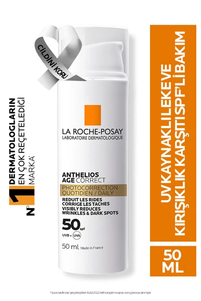 La Roche Posay Anthelios Age Correct Daily Light SPF50+ Cream 50 ml ürün görseli 1
