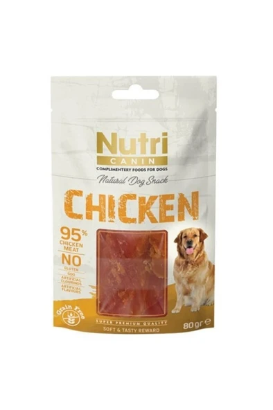 Nutri Canin Tahılsız Tavuk Etli Köpek Ödülü 80 gr ürün görseli 1