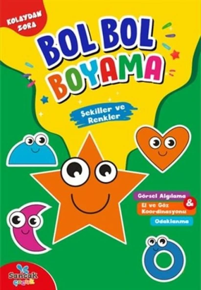 Şekiller ve Renkler - Kolaydan Zora Bol Bol Boyama ürün görseli 1