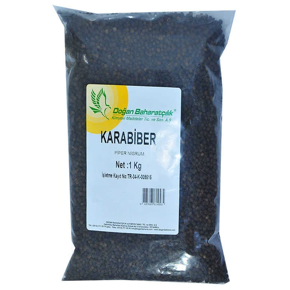 Karabiber Doğal Tane 1000 Gr Paket ürün görseli 1