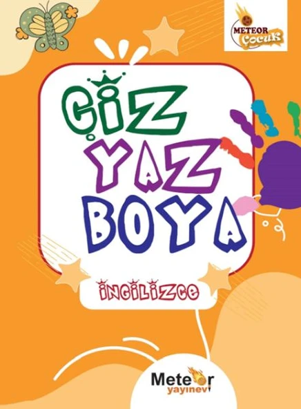 Çiz Yaz Boya İngilizce Boyama Kitabı ürün görseli 1