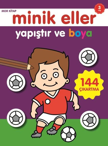 Minik Eller Yapıştır Ve Boya - Mor ürün görseli 1