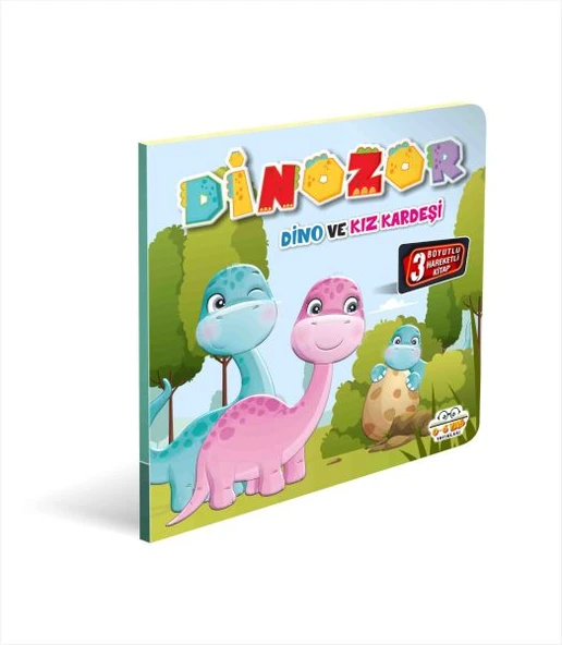 Dinozor Dino Ve Kız Kardeşi 3 Boyutlu ürün görseli 1