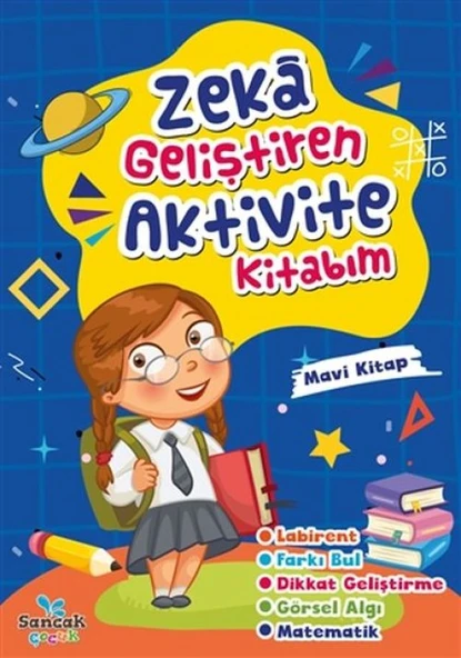 Zeka Geliştiren Aktivite Kitabım - Mavi ürün görseli 1