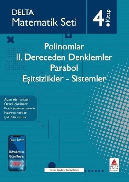 Matematik Seti 4. - Polinomlar-2. Dereceden Denklemler - Parabol - Eşitsizlikler - Sistemler ürün görseli 1