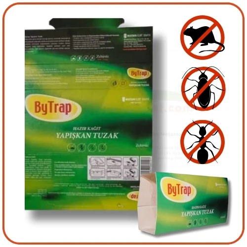 Bytrap Hazır Kağıt Fare ve Böcek Yapışkanı | 1 Pakette 2 Adet ürün görseli 1