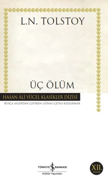 Üç Ölüm - Hasan Ali Yücel Klasikleri ürün görseli 1
