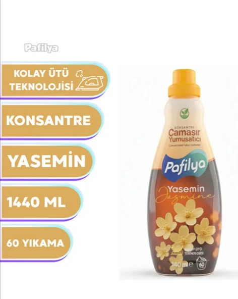 Konsantre Çamaşır Yumuşatıcı Yasemin Çiçeği 60 Yıkama 1440 ML ürün görseli 1