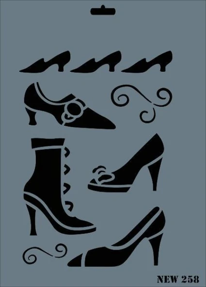 Rich New Seri N-258 Stencil 35x25 cm ürün görseli 1