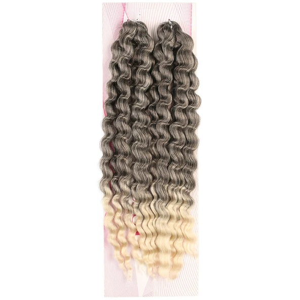 Nice Bulk Afro Su Dalgası / Kahve / Platin Ombreli ürün görseli 1