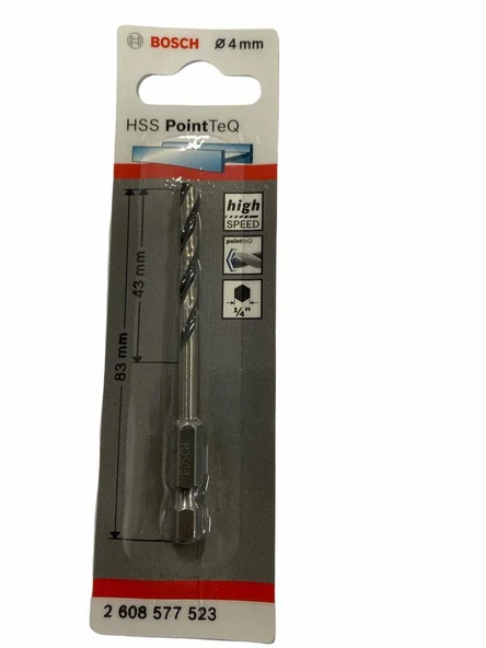 Point TeQ Altıgen Şaftlı Hss Matkap Ucu 4 mm ürün görseli 1