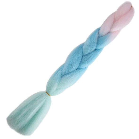 Afrika Örgülük Ombreli Sentetik 100 Gr. / Soft Pembe / Soft Mavi / Soft Yeşil ürün görseli 1