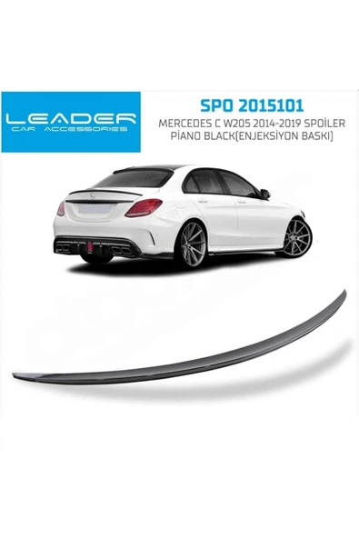 SPOİLER PARLAK SİYAH MERCEDES C W205 2014 2019 2015101 ürün görseli 1