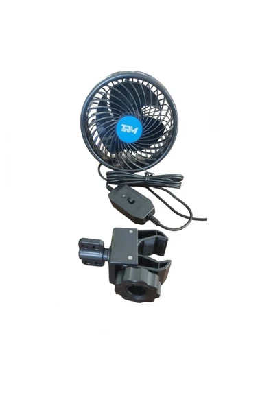 VANTİLATÖR 12V MANDALLI ÇİFT KADEMELİ 6İNCH T803 ürün görseli 1